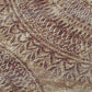 50" X 70" Rust And Beige Floral Plush Throw Blanket
