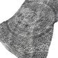 50" X 70" Gray And Charcoal Floral Polyester Woven Plush Throw Blanket