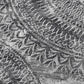 50" X 70" Gray And Charcoal Floral Polyester Woven Plush Throw Blanket
