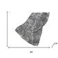 50" X 70" Gray And Charcoal Floral Polyester Woven Plush Throw Blanket