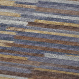 50" X 70" Blue Chocolate And Beige Abstract Polyester Woven Plush Throw Blanket
