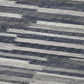 50" X 70" Gray And Charcoal Abstract Polyester Woven Plush Throw Blanket
