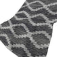 50" X 70" Gray And Charcoal Geometric Polyester Woven Plush Throw Blanket