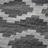 50" X 70" Gray And Charcoal Geometric Plush Throw Blanket
