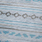 50" X 70" Turquoise And Gray Geometric Microfiber Plush Throw Blanket
