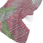 50" X 70" Pink Green And Gray Abstract Polyester Woven Plush Throw Blanket