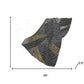 50" X 70" Gray Gold And Charcoal Abstract Polyester Woven Plush Throw Blanket