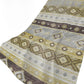 50" X 70" Gold Gray And Ivory Geometric Polyester Woven Plush Throw Blanket