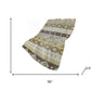 50" X 70" Gold Gray And Ivory Geometric Polyester Woven Plush Throw Blanket