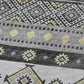 50" X 70" Gray Black And Gold Geometric Polyester Woven Plush Throw Blanket