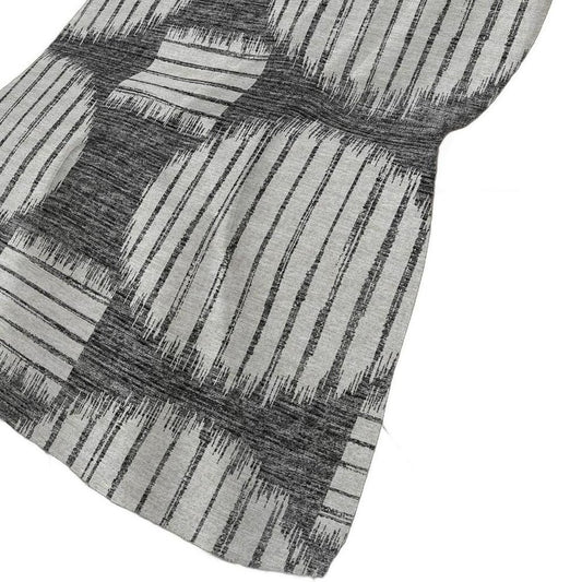 50" X 70" Gray And Ivory Geometric Plush Throw Blanket