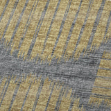 50" X 70" Gray And Gold Geometric Plush Throw Blanket