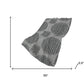 50" X 70" Charcoal And Gray Geometric Polyester Woven Plush Throw Blanket