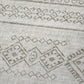 50" X 70" Taupe And Ivory Microfiber Geometric Plush Throw Blanket