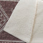 50" X 70" Rust And Ivory Microfiber Geometric Plush Throw Blanket