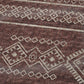 50" X 70" Rust And Ivory Geometric Microfiber Plush Throw Blanket