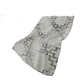 50" X 70" Taupe And Ivory Abstract Polyester Woven Plush Throw Blanket