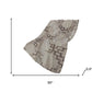 50" X 70" Chocolate And Taupe Abstract Polyester Woven Plush Throw Blanket