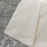50" X 70" Olive Green And Beige Floral Polyester Woven Plush Throw Blanket