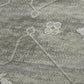 50" X 70" Olive Green And Beige Floral Polyester Woven Plush Throw Blanket