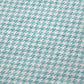 50" X 70" Aqua And White Houndstooth Polyester Woven Plush Throw Blanket