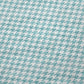 50" X 70" Aqua And White Houndstooth Microfiber Plush Throw Blanket