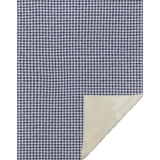 50" X 70" Navy Blue And White Houndstooth Microfiber Plush Throw Blanket