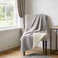 50" X 70" Gray And Light Gray Houndstooth Microfiber Plush Throw Blanket