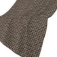 50" X 70" Chocolate And Brown Houndstooth Polyester Woven Plush Throw Blanket