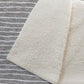 50" X 70" Taupe And Ivory Striped Microfiber Plush Throw Blanket