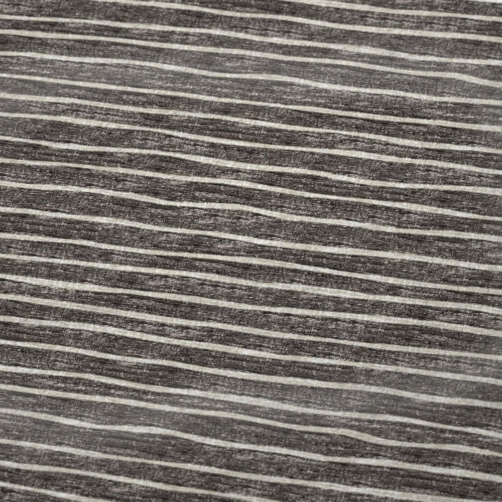 50" X 70" Chocolate And Beige Striped Polyester Woven Plush Throw Blanket