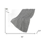 50" X 70" Gray And Light Gray Striped Polyester Woven Plush Throw Blanket