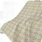 50" X 70" Gold Ivory And Gray Geometric Polyester Woven Plush Throw Blanket