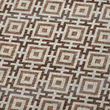 50" X 70" Rust And Beige Geometric Polyester Woven Plush Throw Blanket