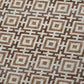 50" X 70" Rust And Beige Geometric Polyester Woven Plush Throw Blanket