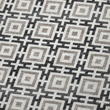 50" X 70" Black And Ivory Geometric Plush Throw Blanket