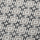 50" X 70" Black And Ivory Geometric Polyester Woven Plush Throw Blanket