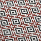 50" X 70" Red Ivory And Black Geometric Microfiber Plush Throw Blanket