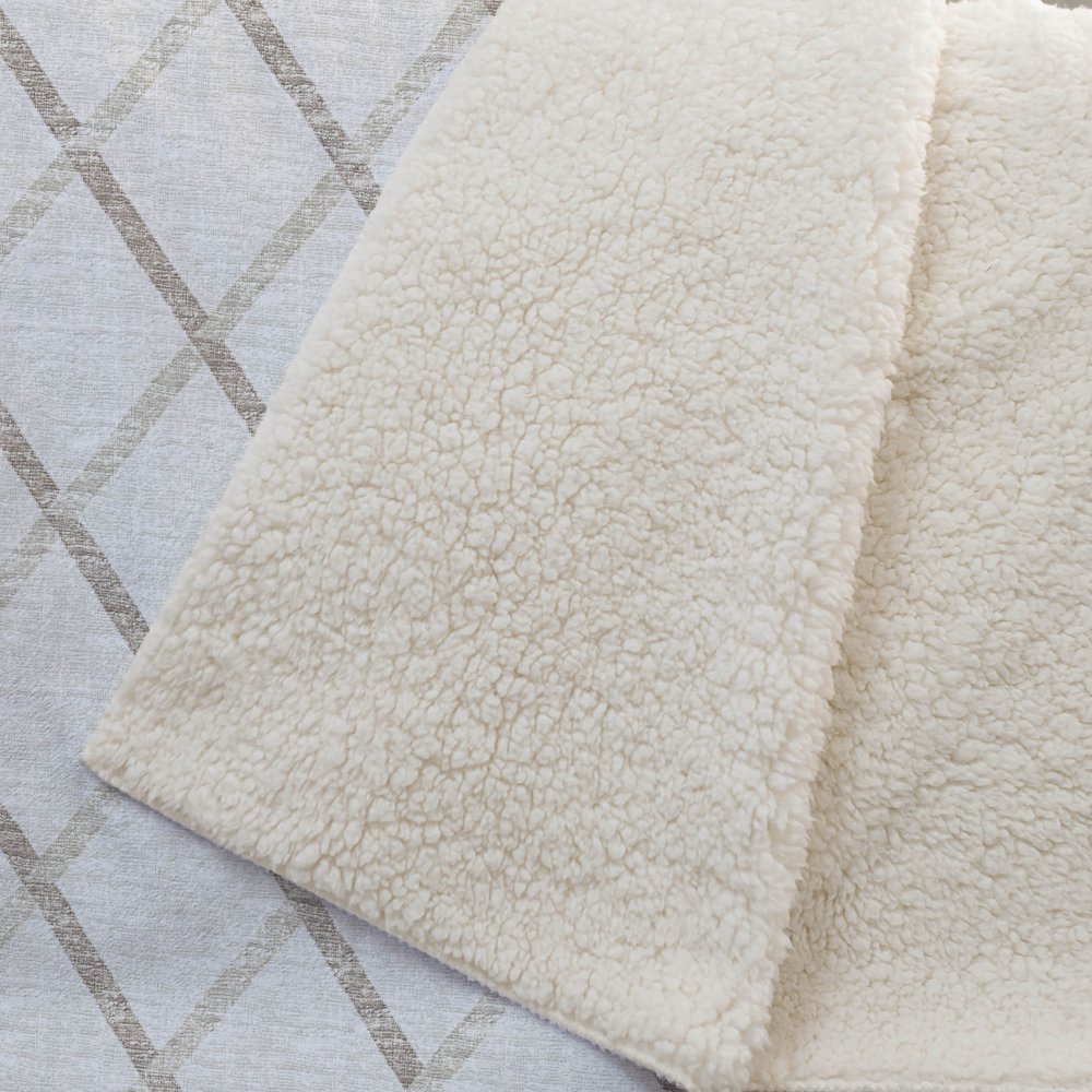 50" X 70" Ivory And Taupe Microfiber Geometric Plush Throw Blanket