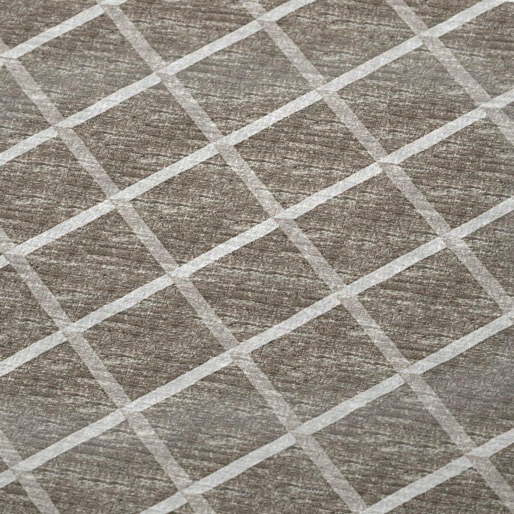 50" X 70" Taupe And Beige Geometric Microfiber Plush Throw Blanket