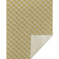 50" X 70" Gold And Ivory Microfiber Geometric Plush Throw Blanket