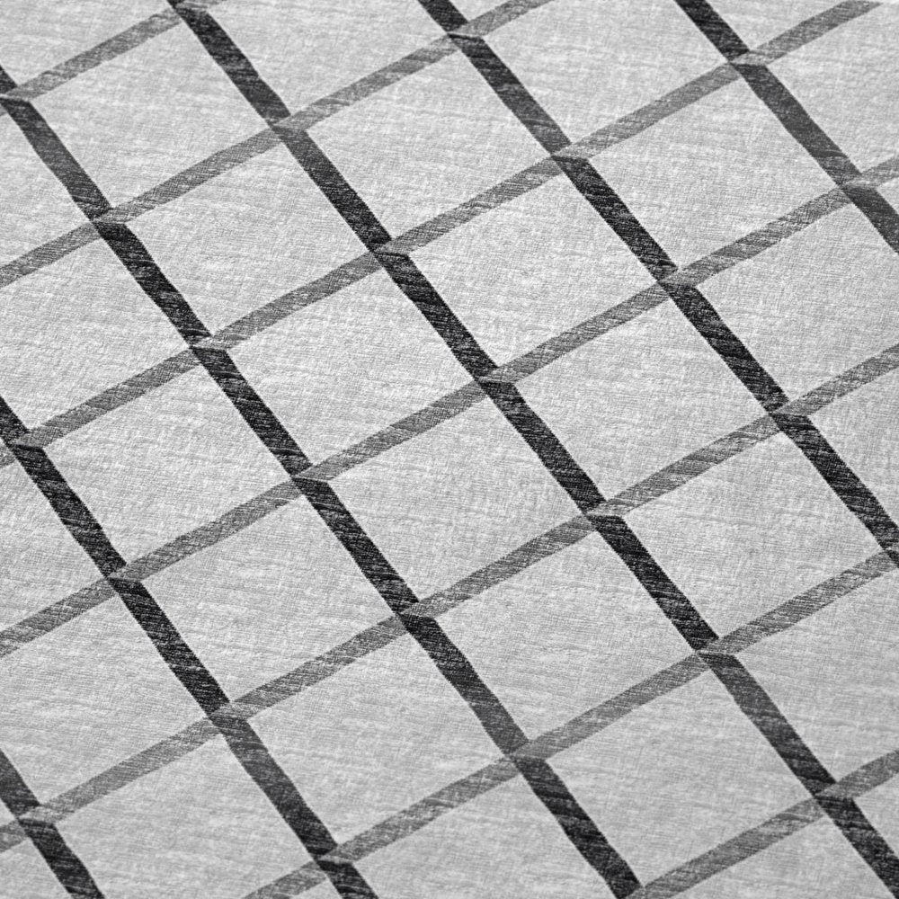 50" X 70" Gray And Ivory Microfiber Geometric Plush Throw Blanket