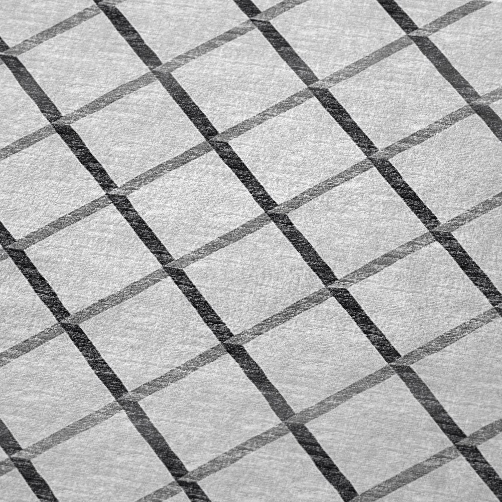 50" X 70" Gray And Ivory Geometric Polyester Woven Plush Throw Blanket