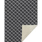 50" X 70" Black And Ivory Microfiber Geometric Plush Throw Blanket