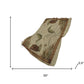 50" X 70" Khaki Beige And Green Animal Print Polyester Woven Plush Throw Blanket