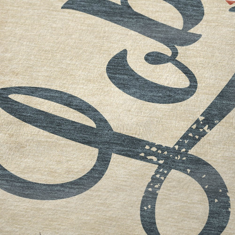 50" X 70" Beige Red And Blue Animal Print Polyester Woven Plush Throw Blanket