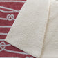 50" X 70" Red And Ivory Microfiber Striped Plush Throw Blanket