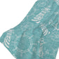 50" X 70" Teal And Ivory Geometric Polyester Woven Plush Throw Blanket