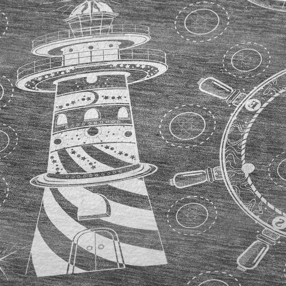 50" X 70" Gray And Ivory Geometric Polyester Woven Plush Throw Blanket