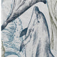 50" X 70" Ivory And Blue Animal Print Polyester Woven Plush Throw Blanket